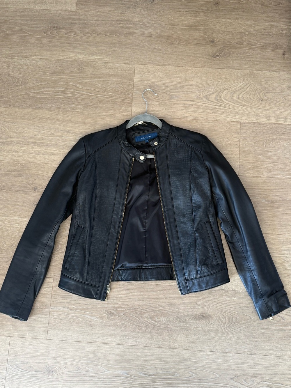 Cole Haan Black Leather Jacket